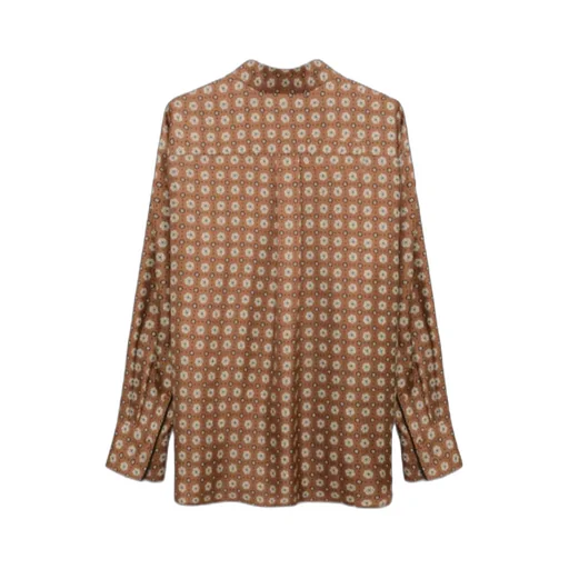 Printed Silk Twill Shirt