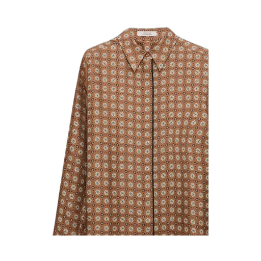 Printed Silk Twill Shirt