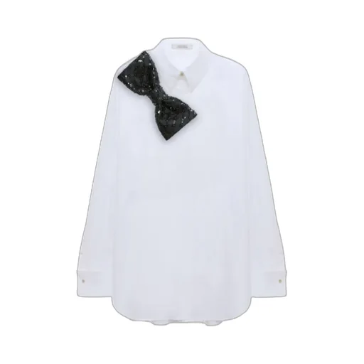 Dorothee Schumacher Bow Brooch Oversized Shirt