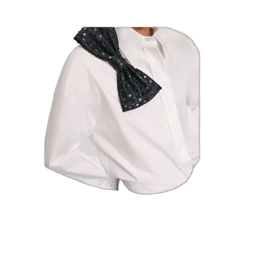 Dorothee Schumacher Bow Brooch Oversized Shirt