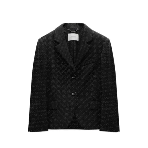 Embroidered Mini Blazer In Punto Milano