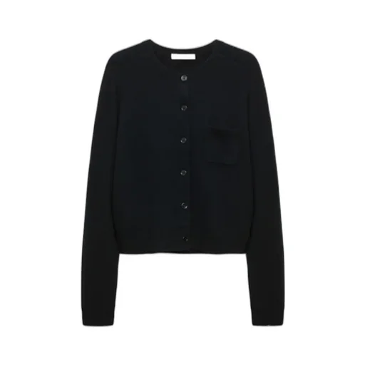 Cardigan With Contrast Collar