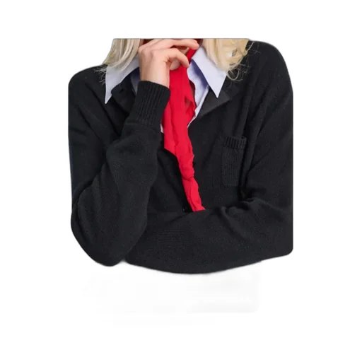 Cardigan With Contrast Collar
