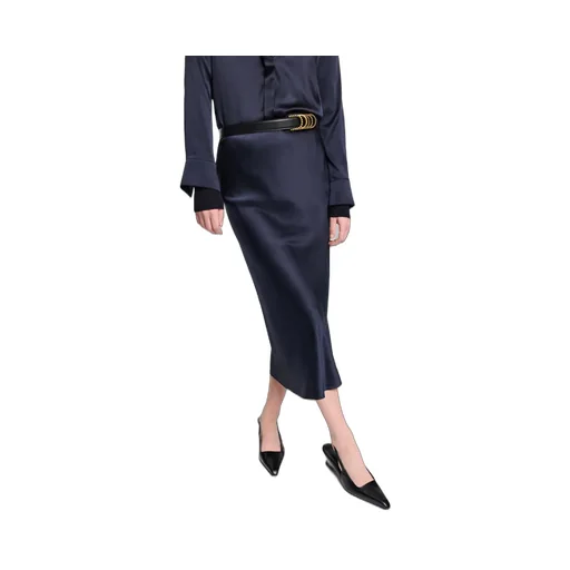 Dorothee Schumacher Bias-Cut Satin Midi Skirt