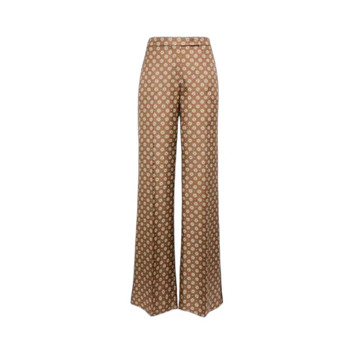 Dorothee Schumacher Printed Wide-Leg Silk Pants