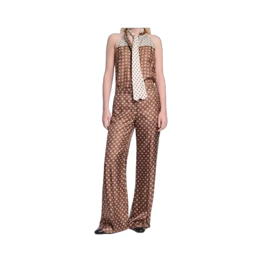 Dorothee Schumacher Printed Wide-Leg Silk Pants