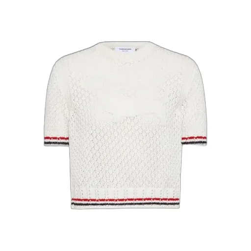 Thom Browne Hector Pointelle Knitted T-Shirt
