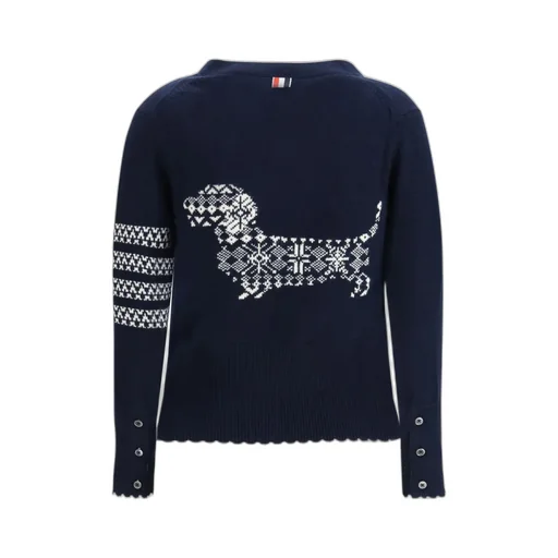 Thom Browne V-Neck Buttoned Cardigan