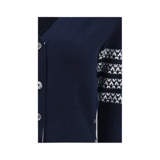Thom Browne V-Neck Buttoned Cardigan