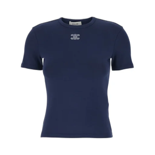 Triomphe T-Shirt In Ribbed Cotton Jersey