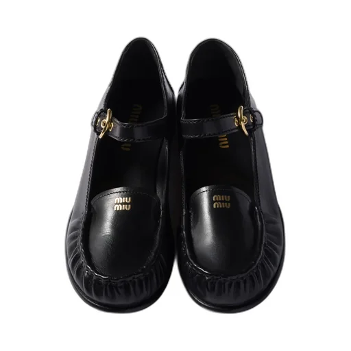 Leather Loafers With Strap