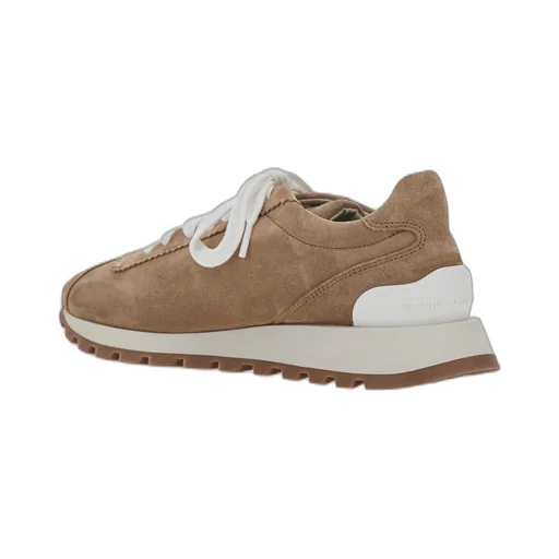 Brunello Cucinelli Round-Toe Lace-Up Trainers