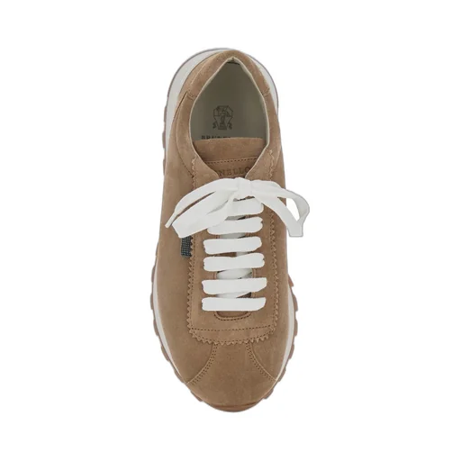 Brunello Cucinelli Round-Toe Lace-Up Trainers