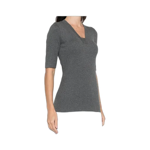V-Neck Embellished T-Shirt
