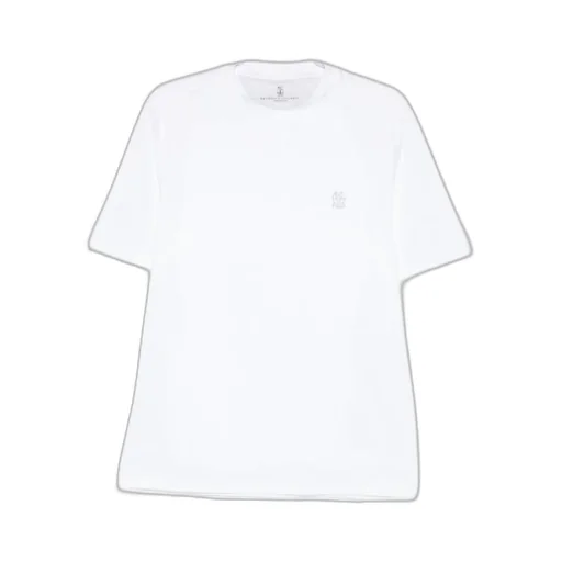 Brunello Cucinelli Logo Embroidered Crewneck T-Shirt