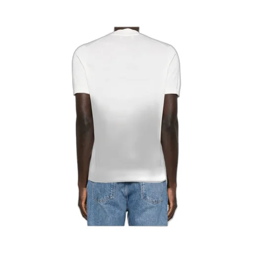 Embroidered-Logo Knitted T-Shirt