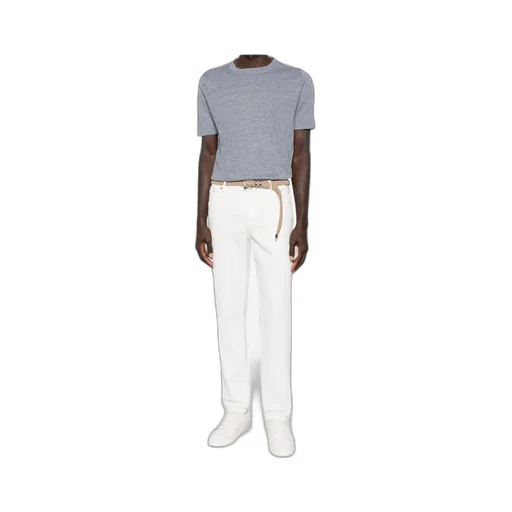 Brunello Cucinelli Short-Sleeve Ribbed T-Shirt