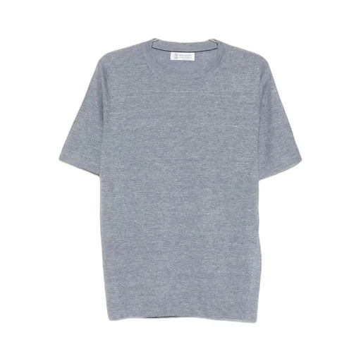 Brunello Cucinelli Short-Sleeve Ribbed T-Shirt