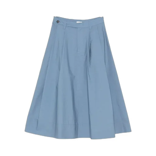 Pleated Cotton Skirt