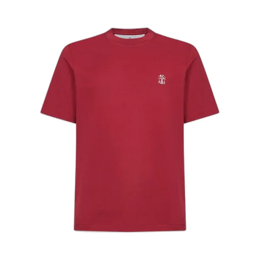 Brunello Cucinelli Logo Printed Crewneck T-Shirt