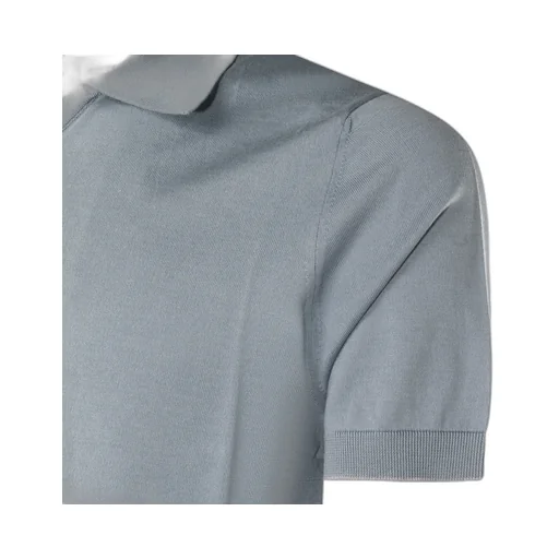 Brunello Cucinelli Short Sleeved Ribbed Polo Shirt