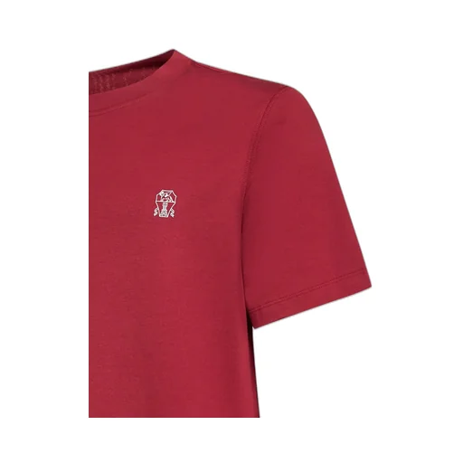 Brunello Cucinelli Logo Printed Crewneck T-Shirt