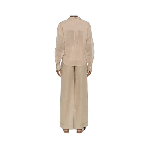 Brunello Cucinelli Long-Sleeved Taffeta Shirt