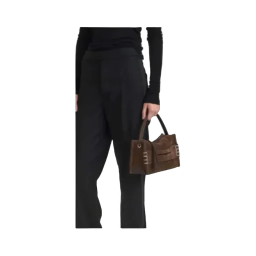 Small Loafer Bag In Brown Suede