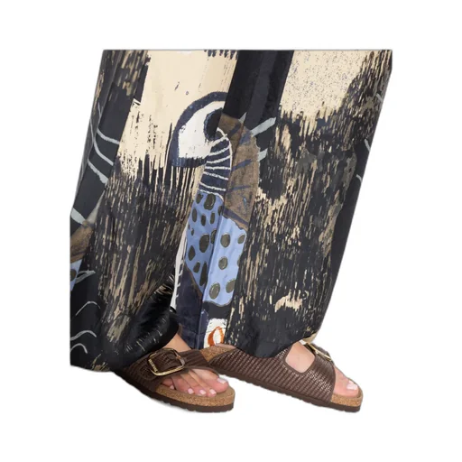 Arizona Raffia Buckle-Strap Sandals