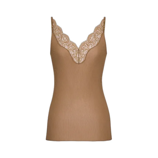 Lace-Panel V-Neck Top