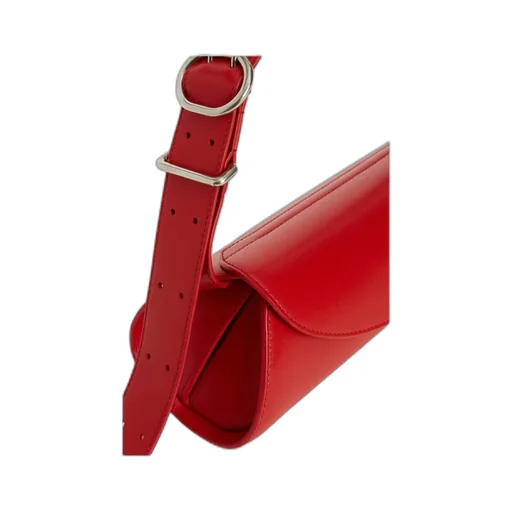 Jil Sander Cannolo Logo Stamped Small Shoulder Bag