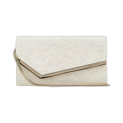 Jimmy Choo Emmie Lace Chain Linked Clutch Bag