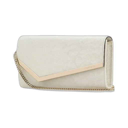 Jimmy Choo Emmie Lace Chain Linked Clutch Bag