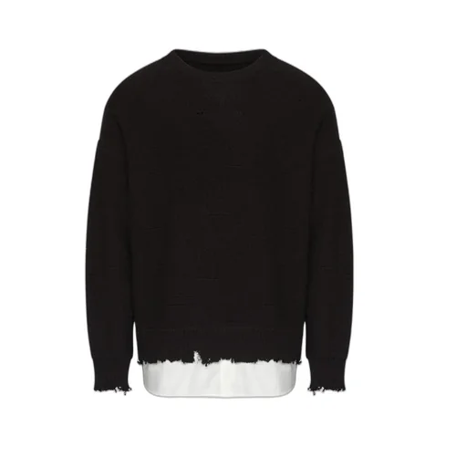 Mm6 Maison Margiela Distressed Hem Jumper
