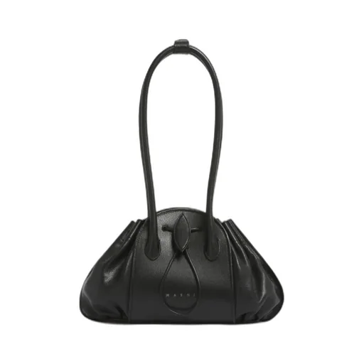 Marni Tulipea Logo Stamped Shoulder Bag