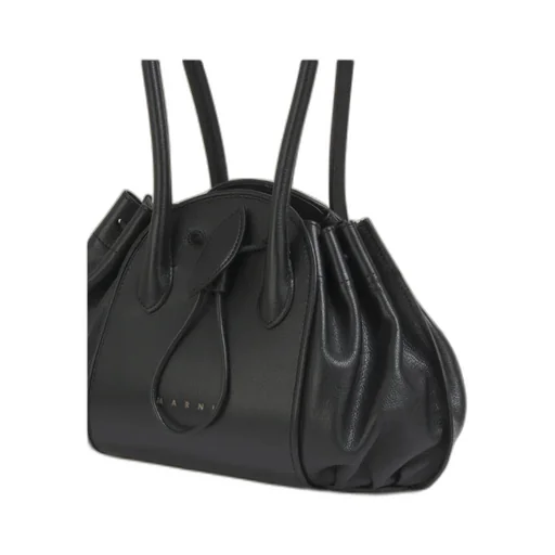 Marni Tulipea Logo Stamped Shoulder Bag