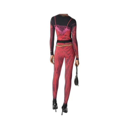 Marine Serre Wet Nuisette Printed Jersey Leggings