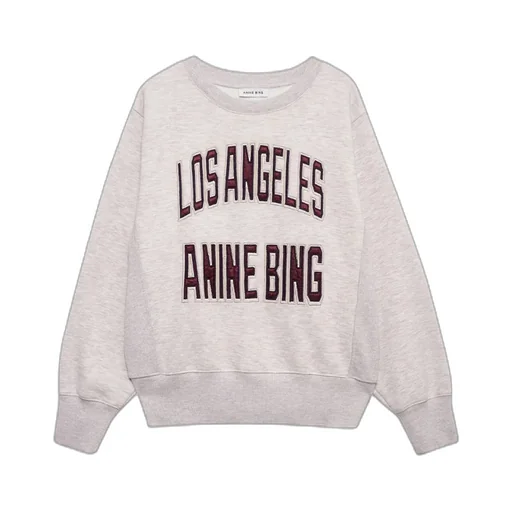 Anine Bing Harry Shrunken Logo Sweatshirt