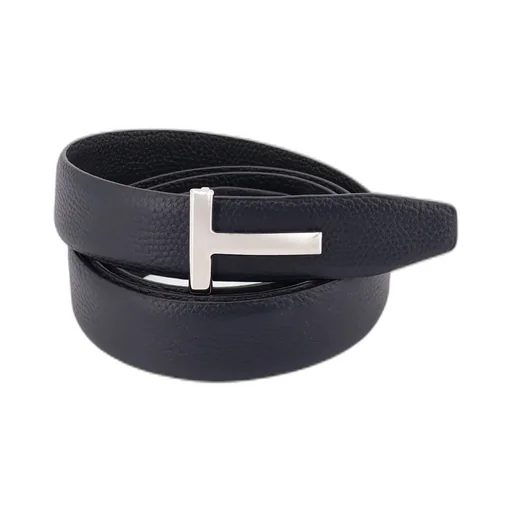 Tom Ford T Logo Buckled Reversible Belt