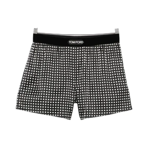 Tom Ford	Polka-Dot Logo Waistband Boxer Briefs