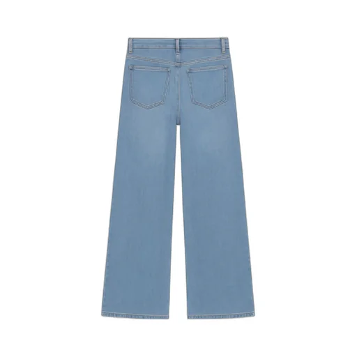 Wide-Leg Denim Jeans