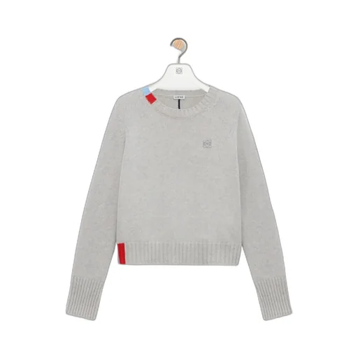 Loewe Anagram Embroidered Knitted Pullover