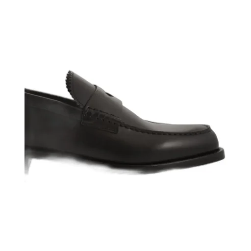 Doucal's Raised Stitch Moccasin Loafers