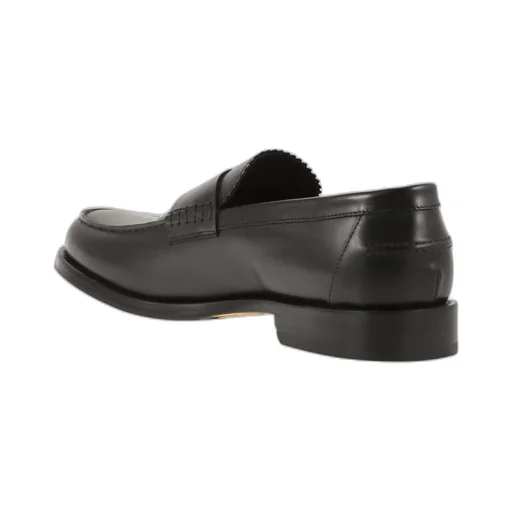 Doucal's Raised Stitch Moccasin Loafers