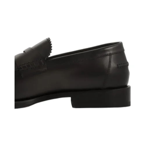 Doucal's Raised Stitch Moccasin Loafers