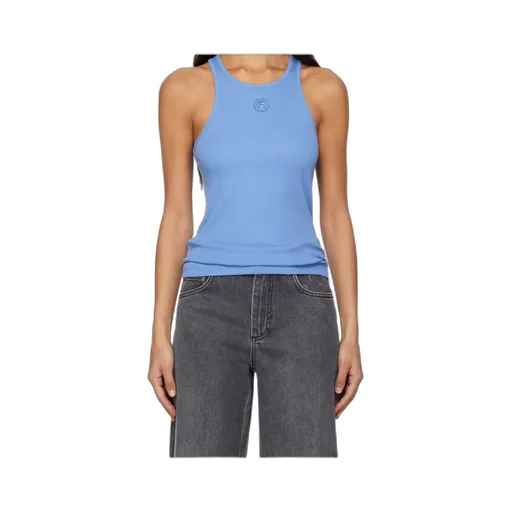 Blue Moon Logo Ribbed Jersey Tank Top