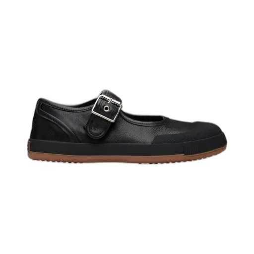 Black Animal Gym Bar Ballerina Flats