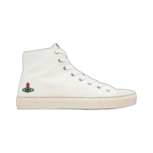 White High Top Plimsoll Sneakers