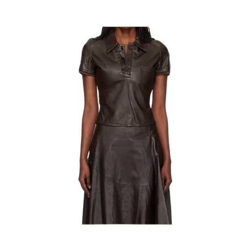 Piquet Leather Shirt