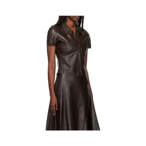 Piquet Leather Shirt